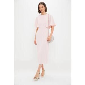 Pomander Place Pale Pink Maxi Dress with Capelet